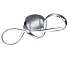 Plafonnier design chromé, Renso, 28W, 4000K LED, gradable en 3 étapes