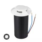 Spot encastré extérieur blanc moderne, Marcus, 1W, 3000K LED, IP67