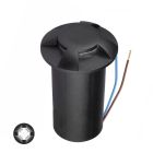 Spot encastré extérieur noir moderne, Marcus, 1W, 3000K LED, IP67