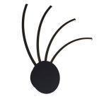 Applique murale dorée moderne, Laurina, 11W, blanc chaud à froid réglable LED