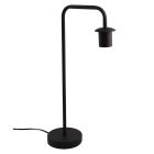 Lampe de table sans abat-jour noire en aluminium, Rika