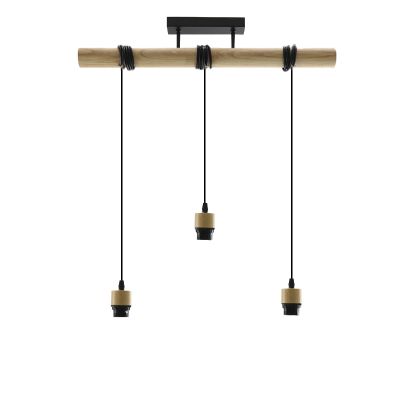 Suspension sans abat-jour bois, Rika