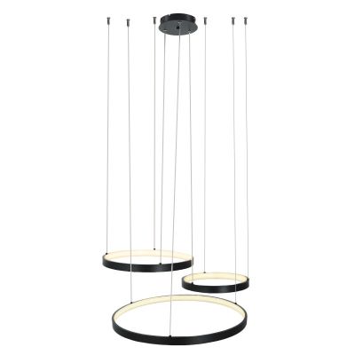 Suspension noire design, Giorgio, 60W, 2700K LED