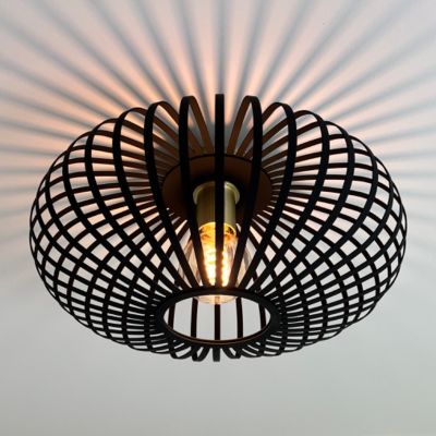 Lampe plafond dorée industrielle, Lieve