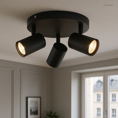 Spot plafond noir moderne, Elena