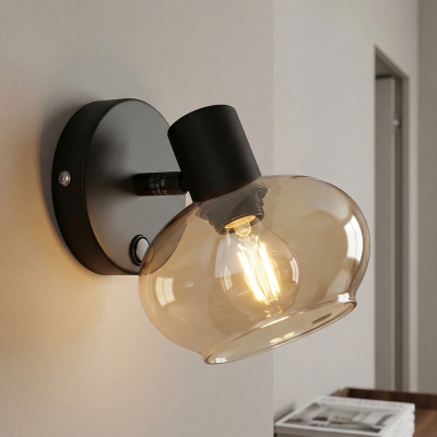 Spot mural ambre design, Skip, avec interrupteur