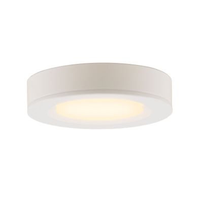 Lampe ronde sous placard de cuisine, blanc