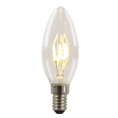 Olucia ampoule LED bougie E14 gradable Tuelo, 2W, 2700K