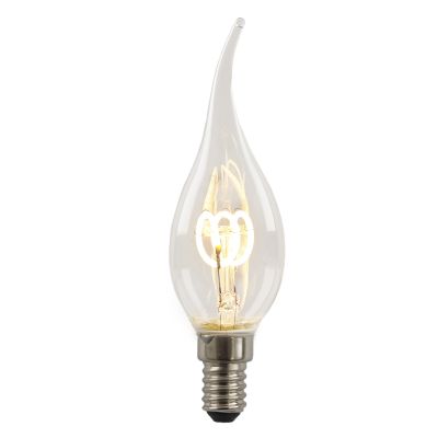 Olucia ampoule LED bougie E14 gradable Tuelo, 2W, 2700K