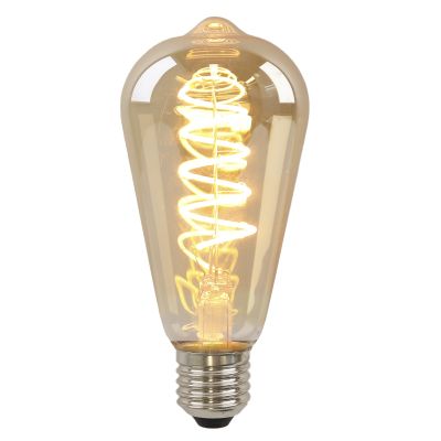 Olucia ampoule LED Edison E27 gradable Tuelo, ambre, 4W, 2200K