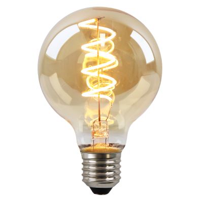 Olucia ampoule filament E27 gradable Tuelo, ambre, G80, 4W, 2200K