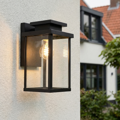 Luminaire extérieur noir moderne, Tiamo, IP44