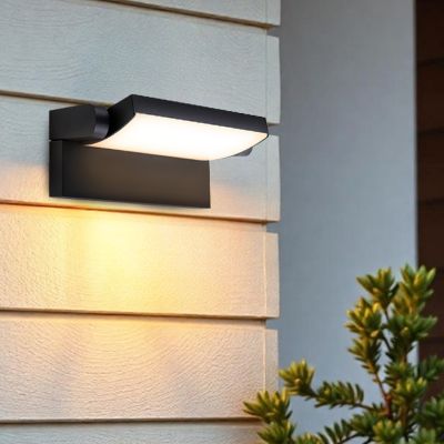 Luminaire extérieur noir moderne, Alet, 12,5W, 3000K LED, IP54