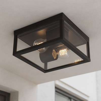 Luminaire extérieur noir moderne, Ivanka, IP44