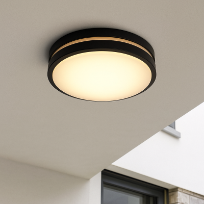 Luminaire extérieur noir en plastique, James, IP44