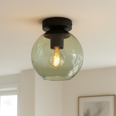 Plafonnier vert design, Giada