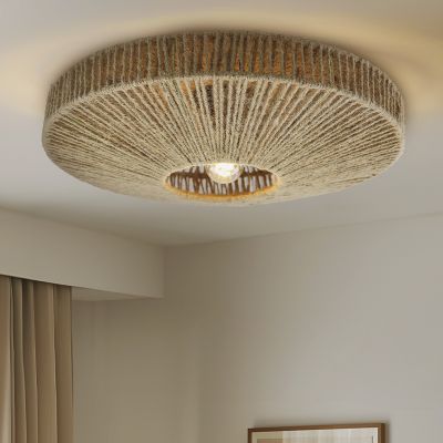 Plafonnier marron rustique, Sanny