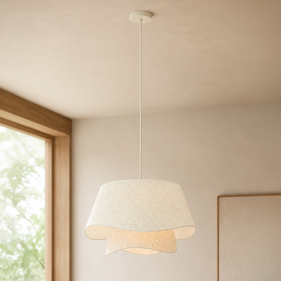 Suspension beige Japandi, Mimi