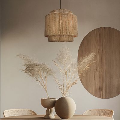 Suspension marronne rustique, Sanny