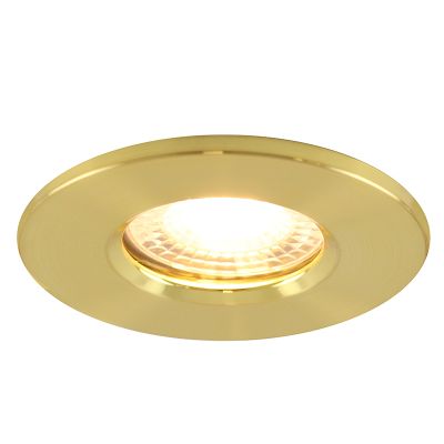 Spot encastré salle de bain laiton moderne, Jule, IP65