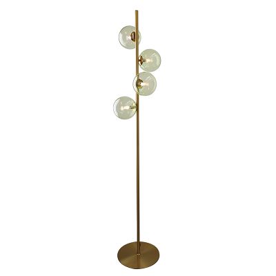 Lampadaire vert design, Remo, avec interrupteur