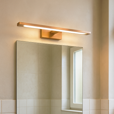 Applique salle de bain cuivre moderne, Steffy, 6W, 2700K LED, IP44
