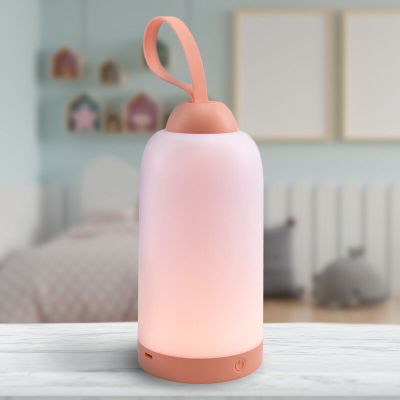 Veilleuse pour enfants rose en plastique, Esper, 3W, 3000K LED, gradable en 3 étapes