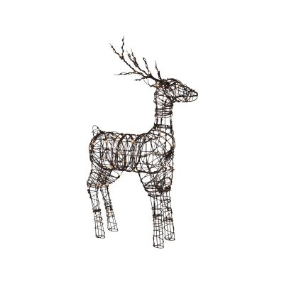 Renne de Noël avec 64 LED pour support extérieur