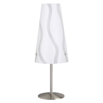 Lampe de table blanche en plastique, Nayra