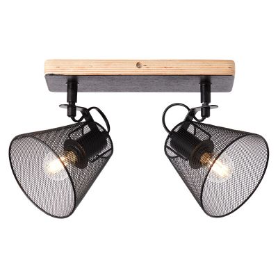 Spot plafond en bois noir, Havin