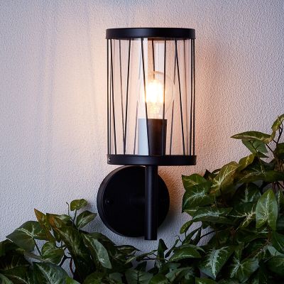 Luminaire extérieur noir industriel, Jaynah, IP44