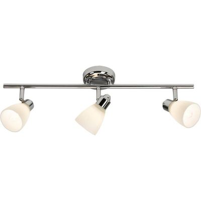 Spot plafond chromé en métal, Josefa, IP44