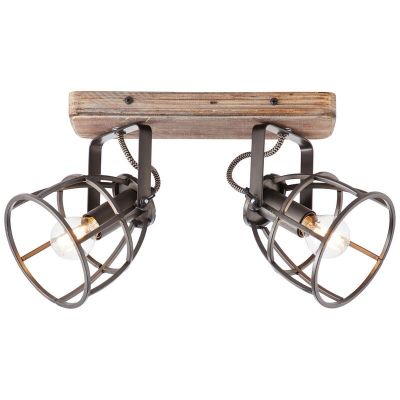 Spot plafond noir industriel, Esmee