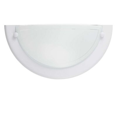 Applique murale blanche en verre, Angely