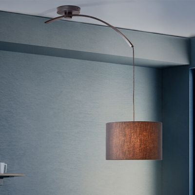 Suspension table à manger noire moderne, Bernice