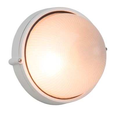 Luminaire extérieur blanc en verre, Trishana, IP44