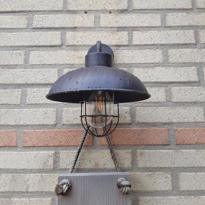 Luminaire extérieur couleur rouille industriel, Jaymiley, IP44