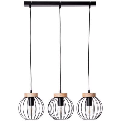 Suspension en bois noire, Donato