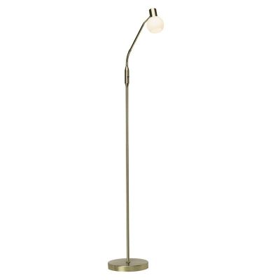 Lampadaire laiton en métal, Jaydah, avec interrupteur