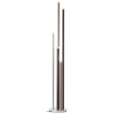 Lampadaire argenté moderne, Olivia, 4W, 3000K LED, avec interrupteur