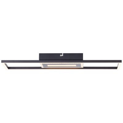 Plafonnier noir design, Wahiba, 24W, 3000K LED