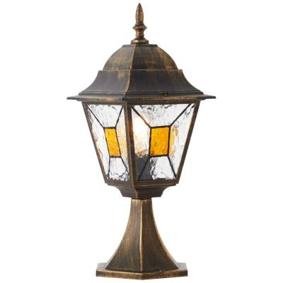 Luminaire extérieur couleur rouille classique, Levinus, IP44