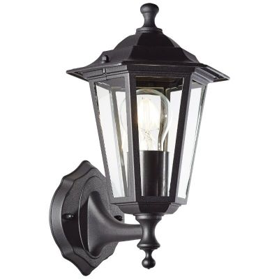 Luminaire extérieur noir classique, Radha, IP44