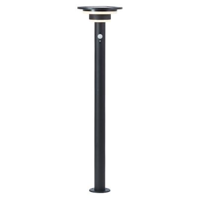 Lampadaire extérieur solaire noir moderne, Lonneke, 3W, 3000K LED, IP44