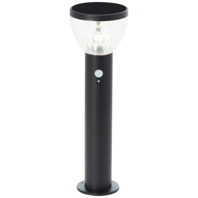 Lampadaire extérieur solaire noir moderne, Saar, 3W, 3000K LED, IP44