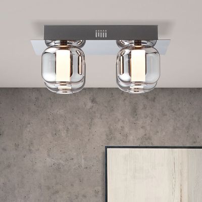 Plafonnier chromé design, Emmely, 22W, 3000K LED