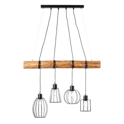 Suspension en bois noire, Fevzi