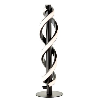 Lampe de table noire moderne, Quang, 9W, 3000K LED, avec interrupteur