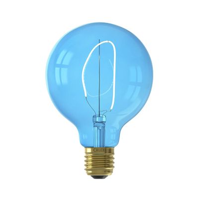 Bleu Calex LED Globe Lampe, Aminata, G95, E27, 4W, 2200K (blanc atmosphérique supplémentaire), gradable