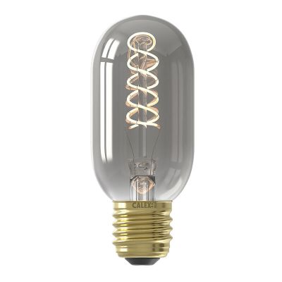 Lampe de tube LED Calex grise, 11 cm, E27, 4W, 1800K, gradable